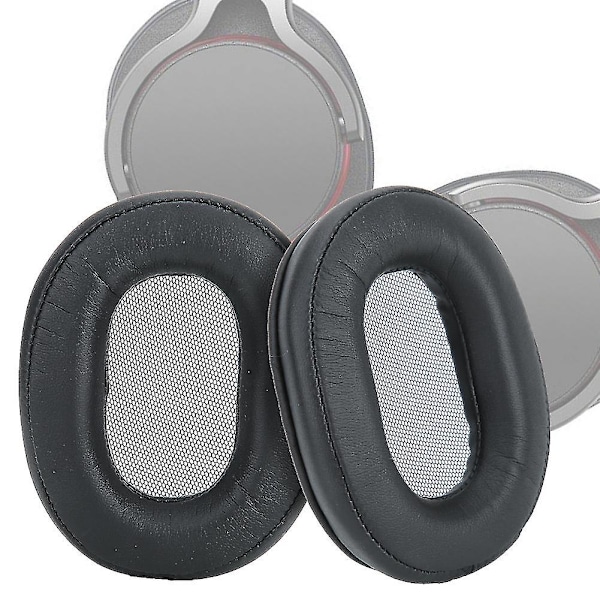 Sony MDR-1ABT, MDR-1RBT, MDR-1RNC Svarta Bomull Öronkuddar - 2 st