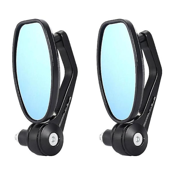 Motorcykel Bak-view Spejl - Refitted Spejl - Sort - 22mm