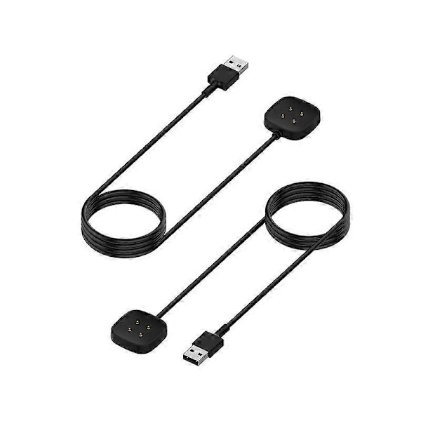 Laddningskabel för Fitbit Versa 4 Smart Watch, 1m USB-kabel, magnetisk laddningsdocka