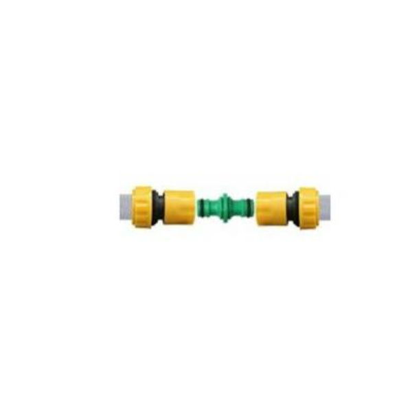 Dobbeltslangefittings, 6 stk. (grøn)