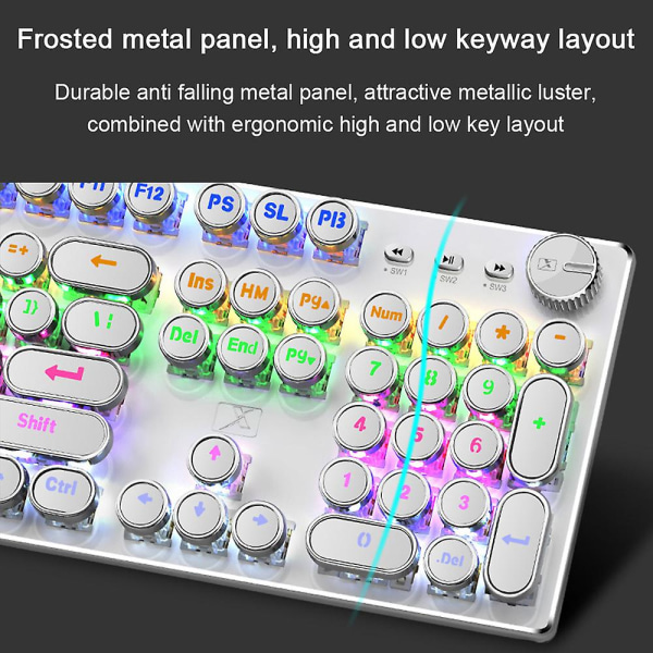 Gaming Keyboard Kablet flytende tastatur Vanntett tastatur