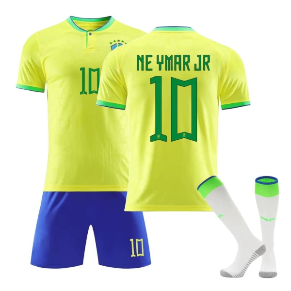 2223 Brasilien hemmatröja nr 10 Neymar 20 Vinicius 9 Charlesson 18 Jesus kostymtröja Z1 No.10 XL