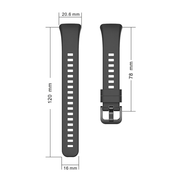 Silikonrem Smart Watch Band Erstatning Armbånd Stram Justerbart Armbånd Belte For Kvinner Menn Erstatning For Honor Band 6 Himmelblå