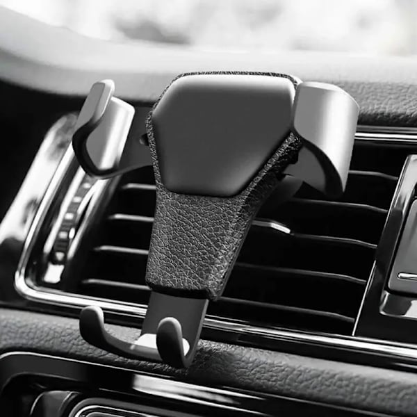 Gravity Auto Telefonhållare Bil Air Outlet Telefonfäste svart