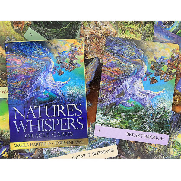 Engelsk Tarot Nature's Whispers for Oracle 50 Card Deck Divination Party Board