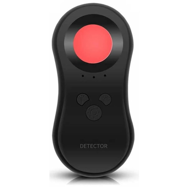 Hotellkameradetektor Multifunksjonell infrarød detektor Bærbar anti-snikkameradetektor (svart)