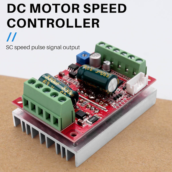 DC 6-60V 400W BLDC Trefaset DC Børsteløs Motorstyring PWM Hall Motorstyring Driverkort 12V 48V