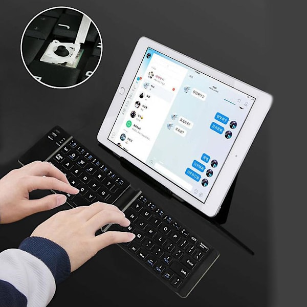 Hopfällbart trådlöst tangentbord för iOS/Android/Windows surfplatta telefon