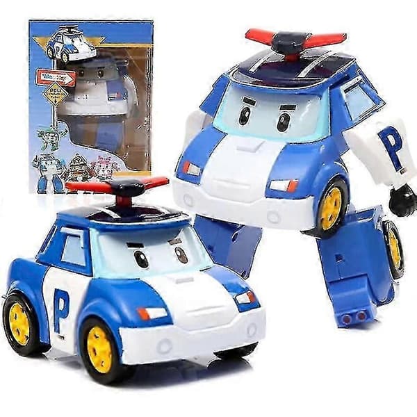 POLI Transformationsleksaksset Poli Transformationspolisbil Räddningsteam Auto Robot