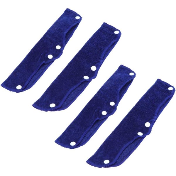 4-pack ersättningshjälm Svettband Snap Safety Svettband Fodrat mörkblått