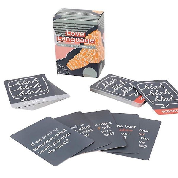 Love Lingual: Card Game - Better Language For Better Love - 150 konversationsstarterfrågor för par - Att utforska och fördjupa kontakter med din