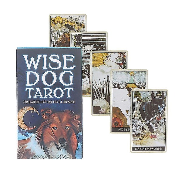 Wise Dog Tarot-kort Oracle-kort Fest Prognos Divination Brädspel Kort