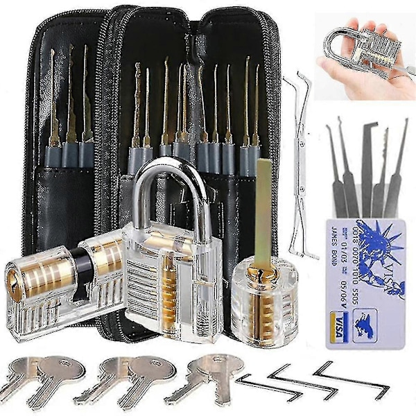 Locksmith Training Lock Set 30pcs Transparent Lock For Lockpick Practice For Beginner