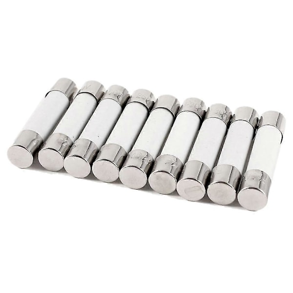 250V 30A 6x30mm Cylindrisk Keramisk Rørsikring - 10 stk. til det europæiske marked