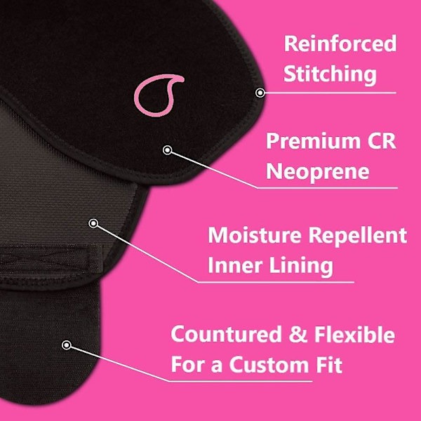 Sweet Sweat Talje-Trimmer til Mænd & Kvinder Sort/| Premium Talje-Trainer Sauna Suit, Inkluderer Prøve af Sweet Sweat Gel!
