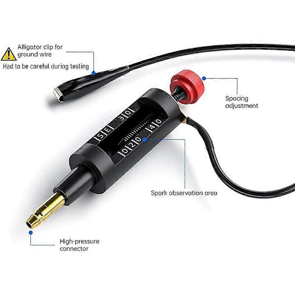 Tändstifts testare Justerbar Tändspole Testare Coil-On Plug Tändning Tändkrets Testare Bilar Diagnostiskt Testverktyg