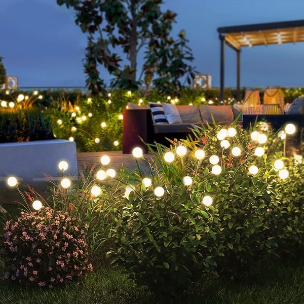 Vattentät eldflugeformad solcells-LED-lampa utomhus dekorativ landskapslampa