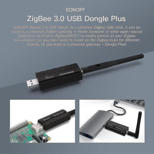 Zigbee 3.0 USB-dongle Plus, Ti Cc2652p -koordinaattori, yleinen USB Zigbee -keskitin, Zigbee-yhdyskäytävä Home Assistantille