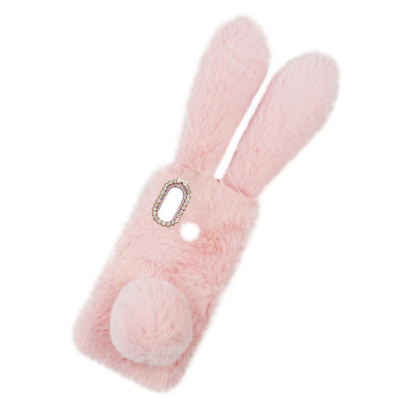 Plys Kanin Telefon Etui Fashion Vinter Hold Varme Pels Stødsikkert Telefon Cover Skal Til Huawei P30 Lite