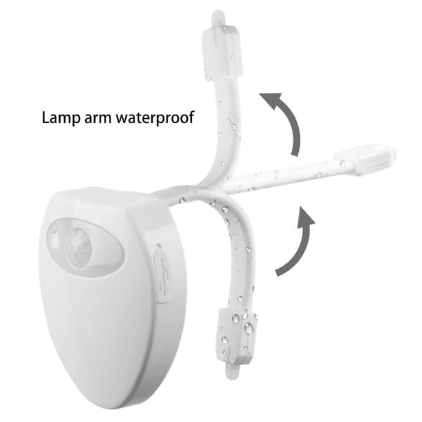 Levering i morgen Farveskiftende Sensor Toiletlys