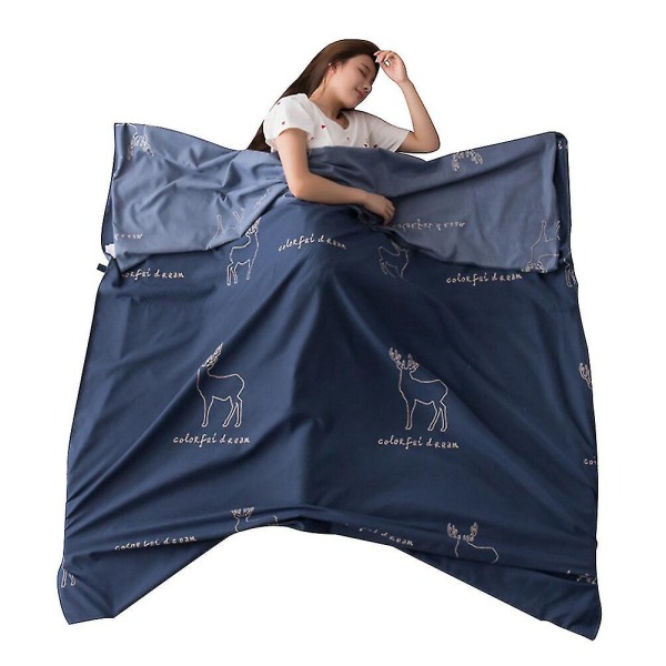 2024 Two Person Sleeping Bag Hotel Across Dirty Sleeping Bag Double Travel Sheet Washed Cotton Sleeping Bag