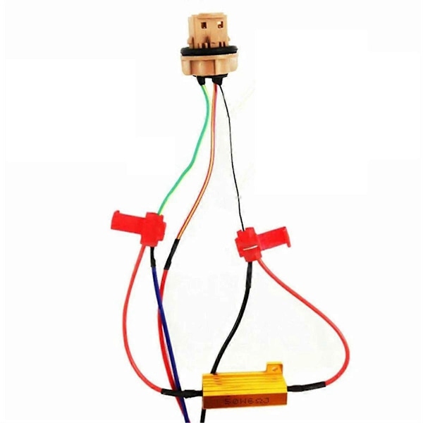 4 stk. LED Indikator Ballast Belastningsmodstand Blinkhastighedsrelæ Blinklys Pærer 50W 6 Ohm Belastningsmodstand