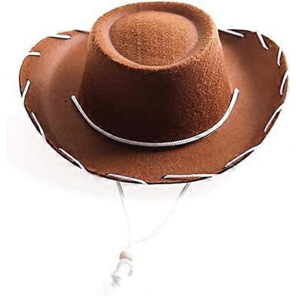 Brun cowboyhatt-kostyme for barn Woody-stil