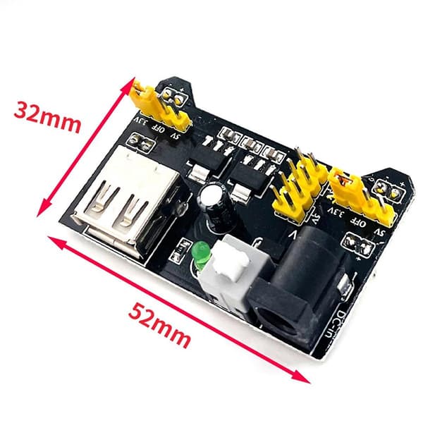10 STK til MB102 Breadboard Strømforsyningsmodul 2-vejs 3,3V 5V til MB102 Breadboard Modul