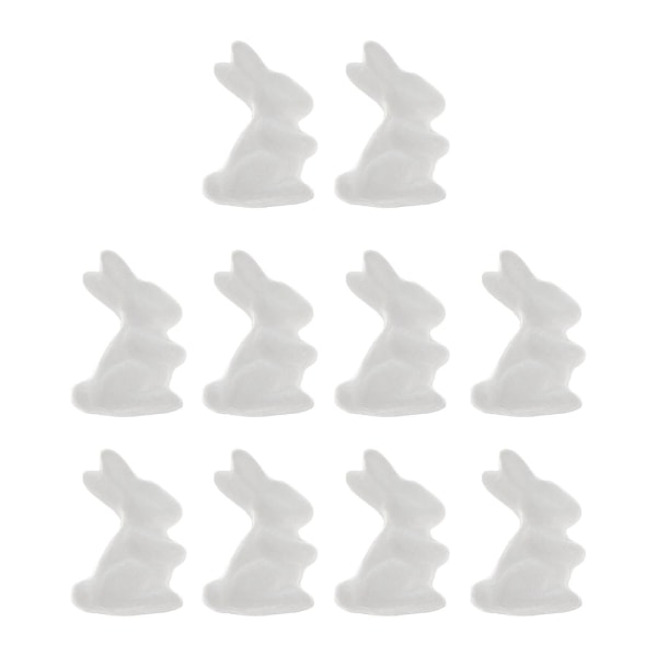 10stk Barnehagemaleri Gjør-det-selv-håndverk Bunny Rabbit Modeling Ornament