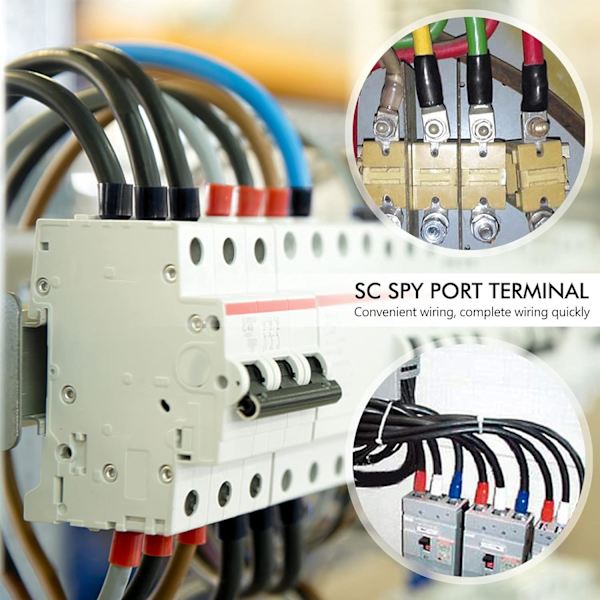 120 stykker crimp terminalsett bil elektriske terminaler med crimp batteriterminaler SC-kontakt omriss munn og isolasjonsmansjetter