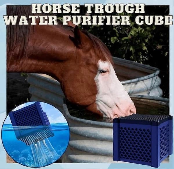 Clever Cube Aktivert Kullfilter Heste Trau, Kullfilter Cube Hest