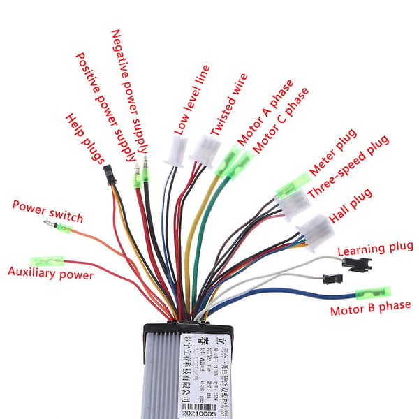 Scooter Controller til DC 24/36V 250W Børsteløs Regulator Hastighedscontroller Suppl
