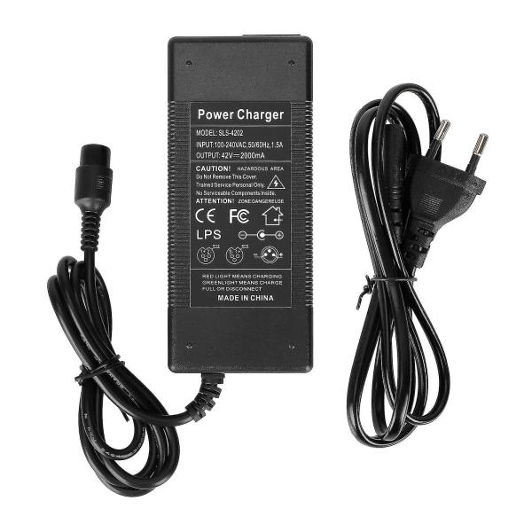 42v 2a Output 100-220v Input Scooter Oplader Batteri Adapter Strømforsyning Kompatibel Til Elektrisk Scooter