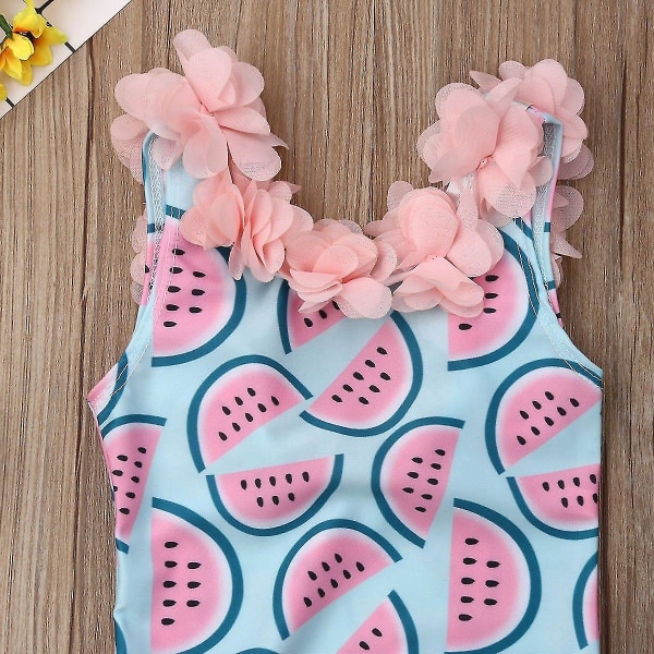 Baby vattenmelon baddräkt, badkläder Bikini bodysuit