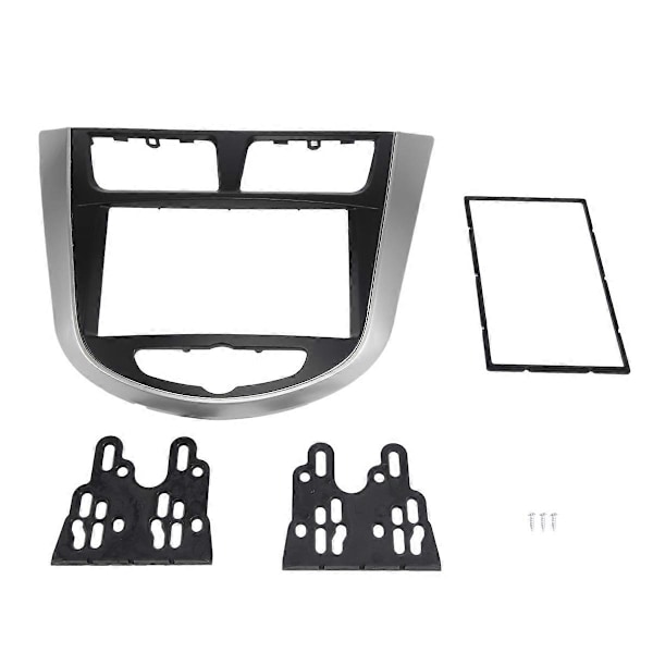 Bil Ombyggnad Radio Fascia Ram Panel DVD Trim Kit för HYUNDAI I-25 I25 Accent Solaris Verna 2DIN D