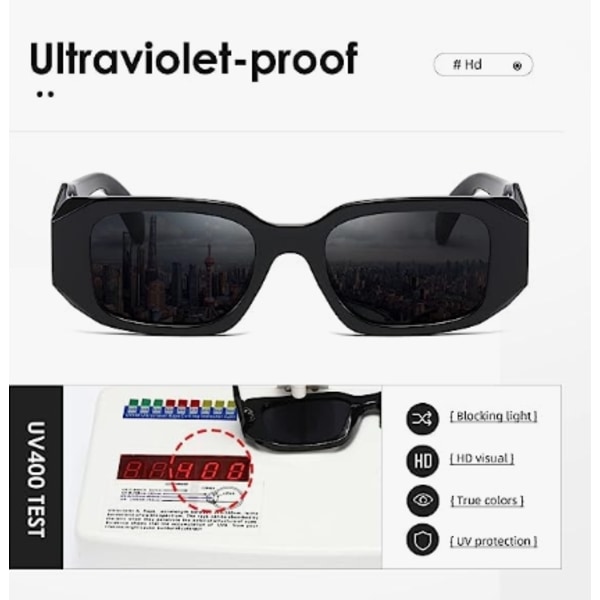 Antirefleks solbriller svart innfatning svart grå film 1 stk