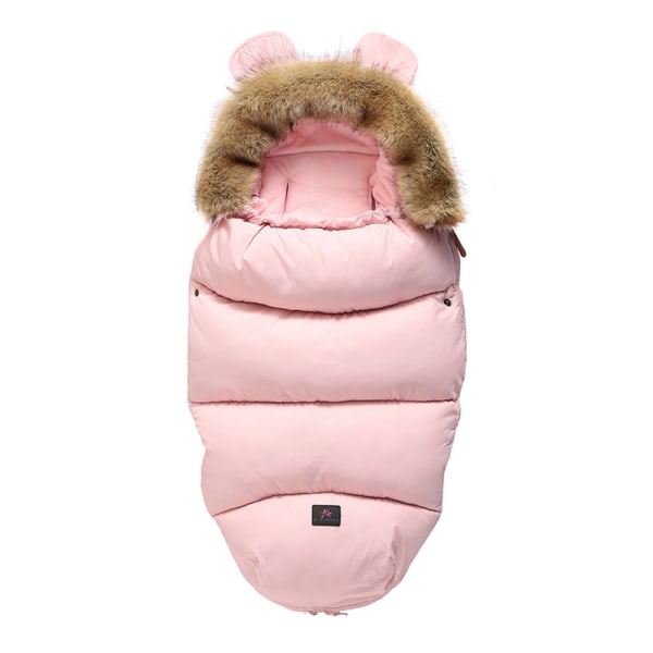 Universal Vinter Baby Sovepose Fodbetræk Baby Swaddle Tæppe, Pink