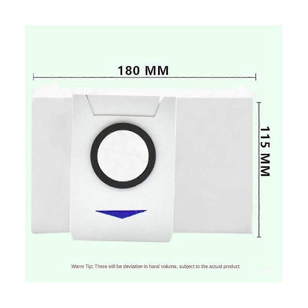 12 st Dammsugarpåsar för Deebot X1/x1 Omni/t10 Turbo/t10 Omni/t20 Pro /t20 Omni/ T20 Robotdammsugare