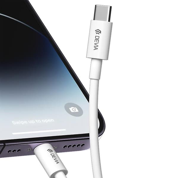 DEVIA Smart Series 2m Type-C til Lightning PD Hurtiglading Kabel TPE Datakabel
