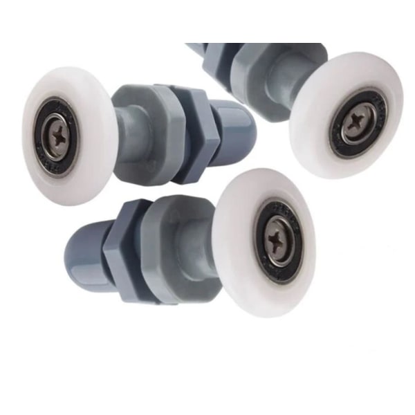 10 enkla duschdörrar/hjul/remskivor/guider 23 mm diameter