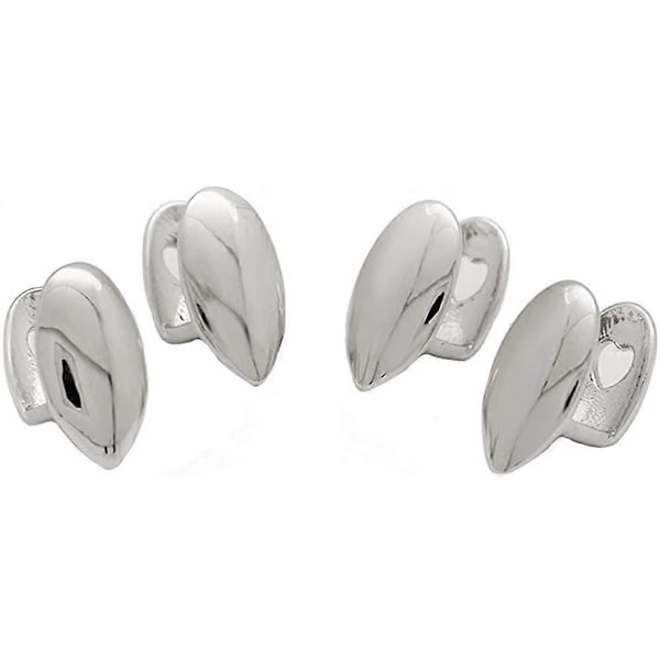 Sunrain Metal Grillz Vampyyrihampaat Dracula Hip Hop Grillit, yhteensopivat hampaidesi kanssa -1019