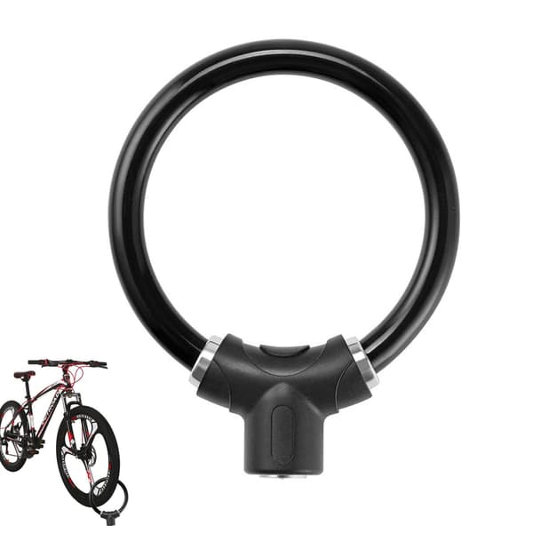 Black Circular Bike Lock for Reliable Bicycle Security
