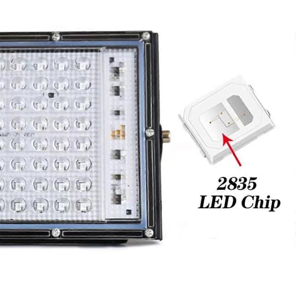 2 stk. UVA Sort Lys 220V Sort Lys IP65 EU Stik 50W