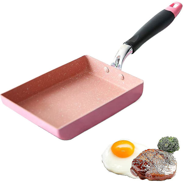 Japanilainen neliömäinen tarttumaton paistinpannu keittiön alumiinikattila (d-583-a)