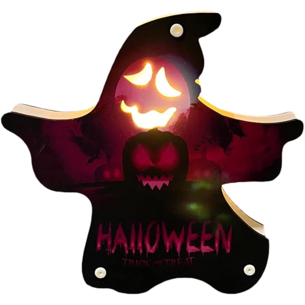 Halloween nattljus dekoration rekvisita, LED ljus dekorationer, (själ röd och svart)