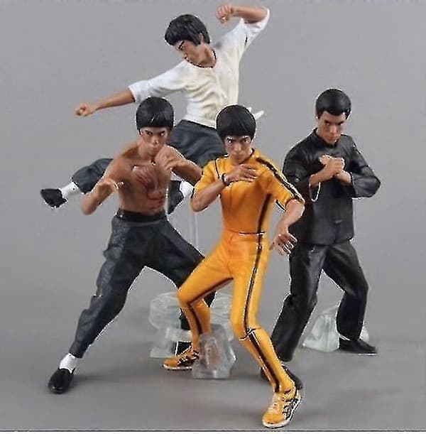 4 stk./sæt 10 cm Bruce Lee Pvc Action Figur Samling Model Legetøj