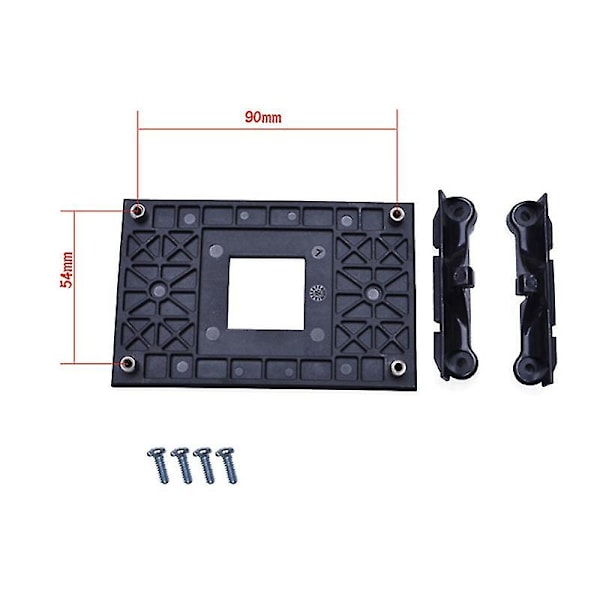 Yleinen AM4 CPU-jäähdytystuulettimen kiinniketeline takalevy jäähdytyselementin kiinnike