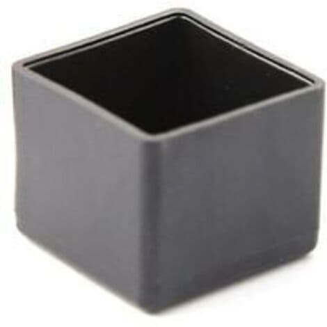 Firkantede gummikopper - 25 mm - For stoler, bord, møbelben
