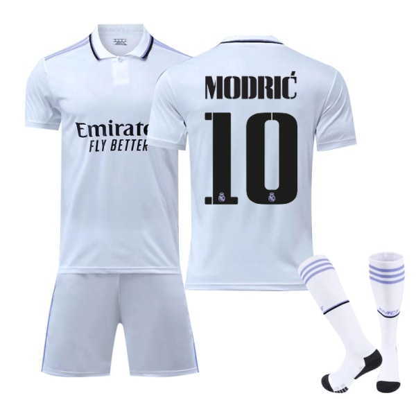 2223 Real Madrid hemma och borta nr 7 Mbappe tröja 9 Benzema nr 10 utrikeshandel fotboll dräkt K No.12 XS