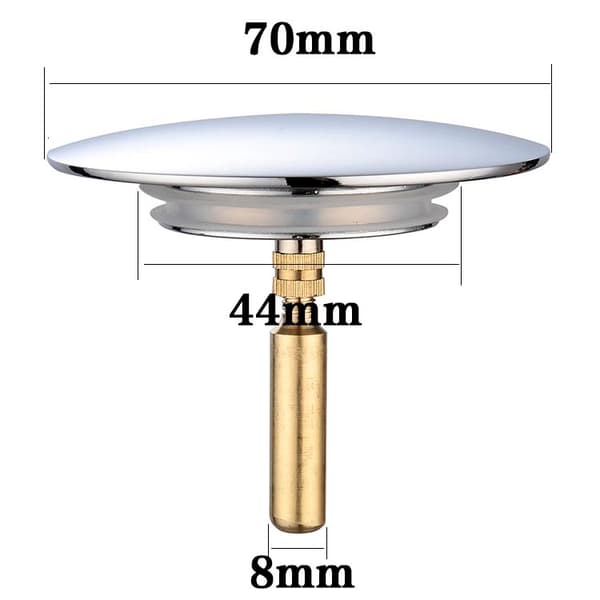 70mm Messing Badekar Prop til Badekar Afløb 1stk